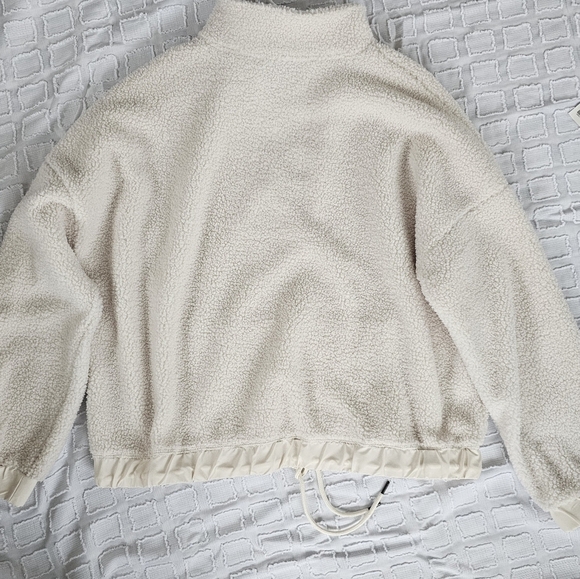 Nwt Bailey 44 Cream Colored Sherpa Quarter Zip Jacket - Picture 5 of 10